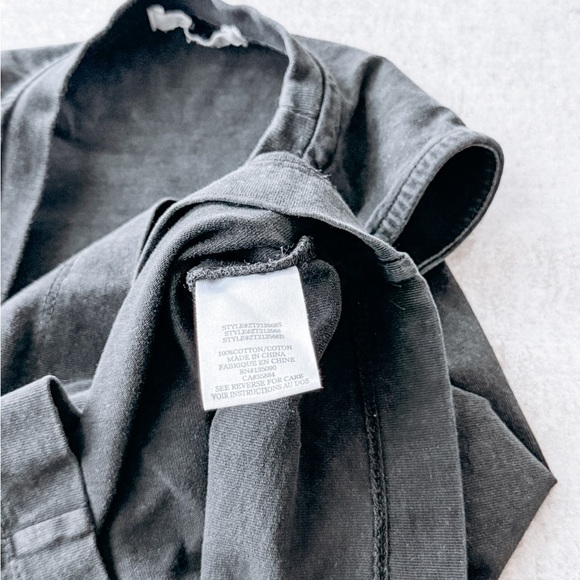 Z Supply Washed Black Sleeveless Cropped Tank Top Size XS - Picture 3 of 4